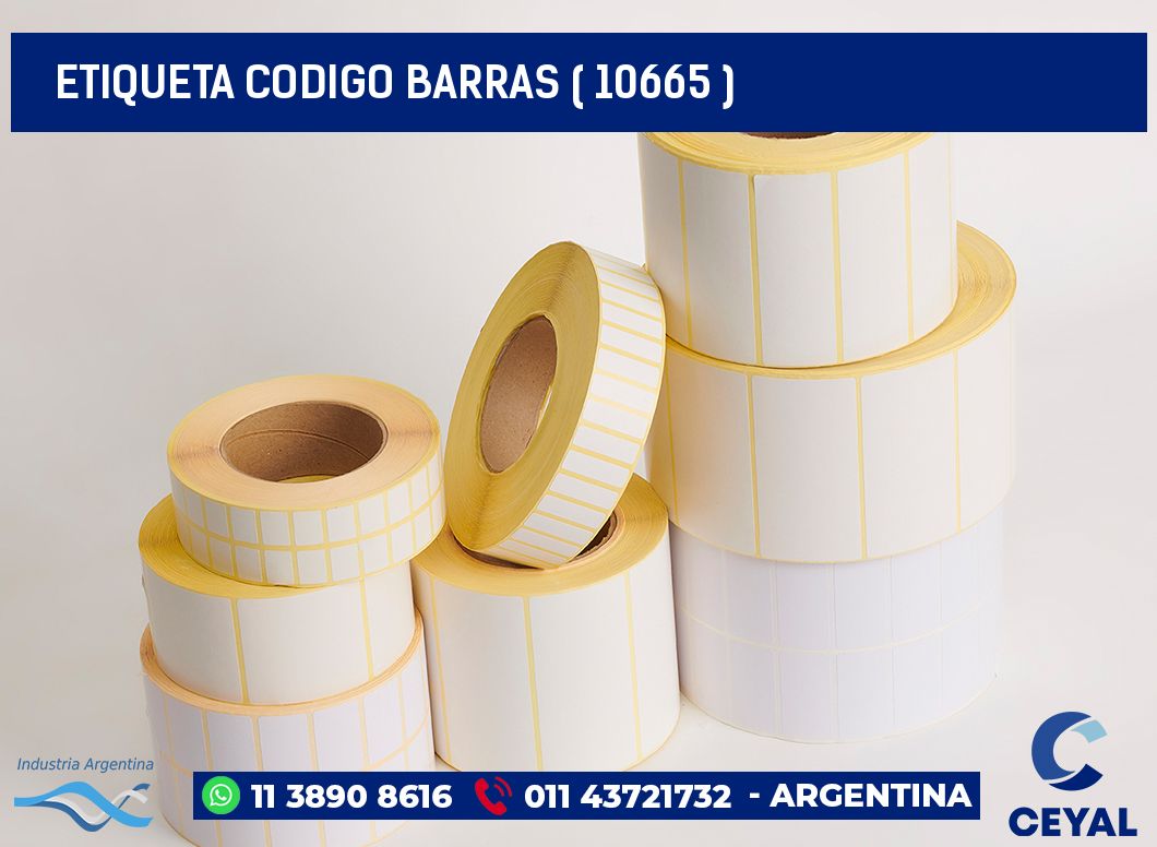 ETIQUETA CODIGO BARRAS ( 10665 )