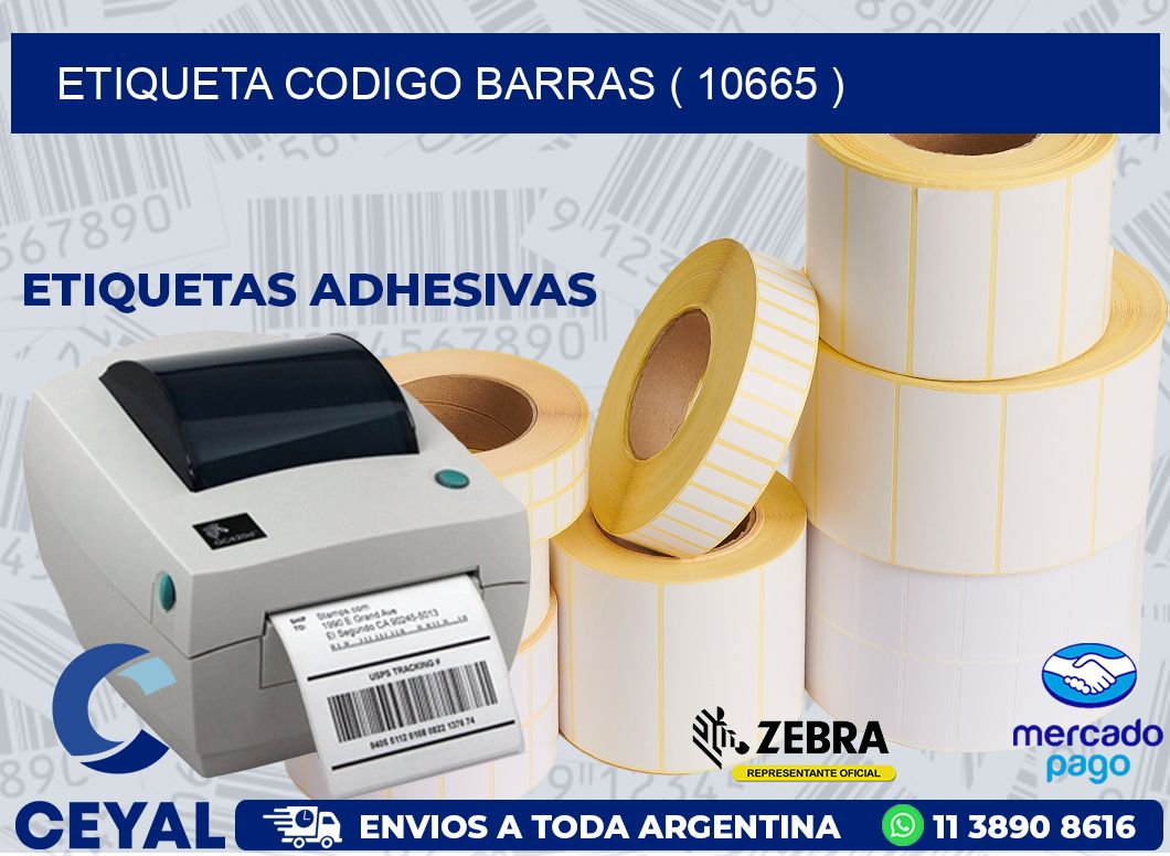 ETIQUETA CODIGO BARRAS ( 10665 )