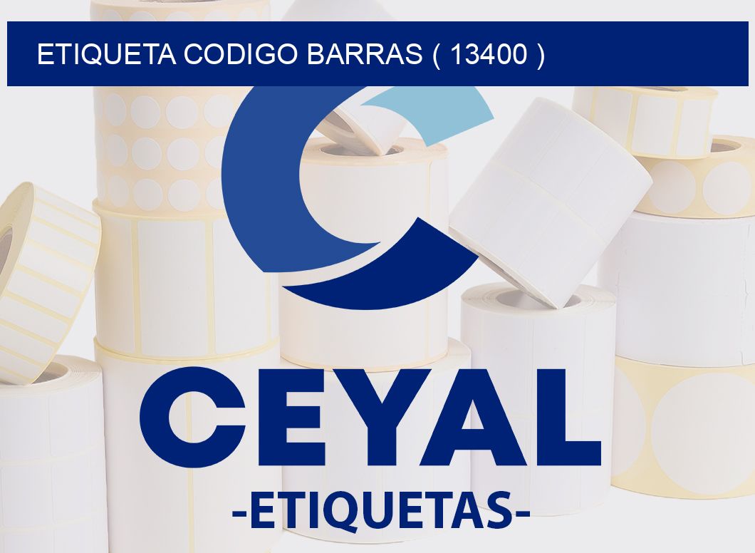 ETIQUETA CODIGO BARRAS ( 13400 )