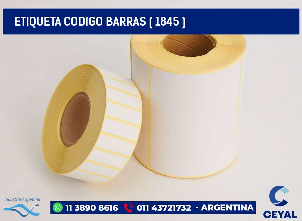 ETIQUETA CODIGO BARRAS ( 1845 )