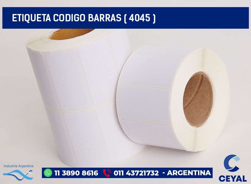 ETIQUETA CODIGO BARRAS ( 4045 )