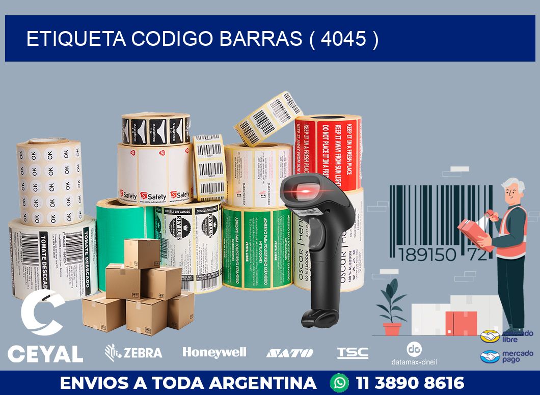 ETIQUETA CODIGO BARRAS ( 4045 )