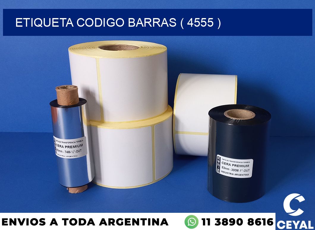 ETIQUETA CODIGO BARRAS ( 4555 )