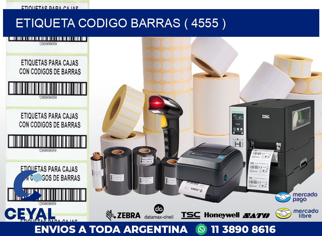 ETIQUETA CODIGO BARRAS ( 4555 )