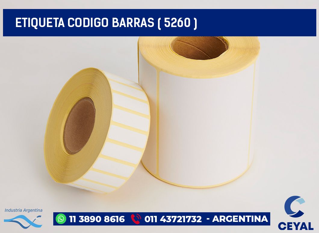 ETIQUETA CODIGO BARRAS ( 5260 )