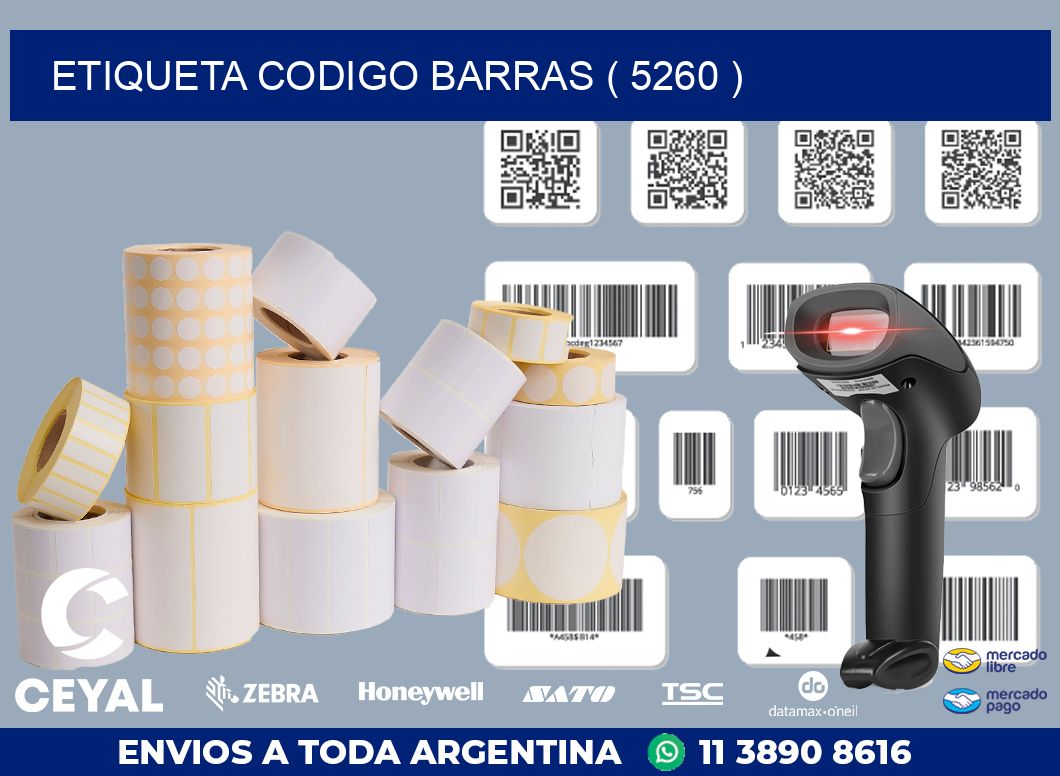 ETIQUETA CODIGO BARRAS ( 5260 )