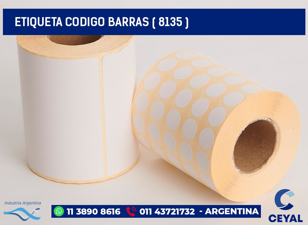 ETIQUETA CODIGO BARRAS ( 8135 )