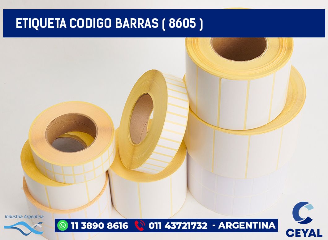 ETIQUETA CODIGO BARRAS ( 8605 )