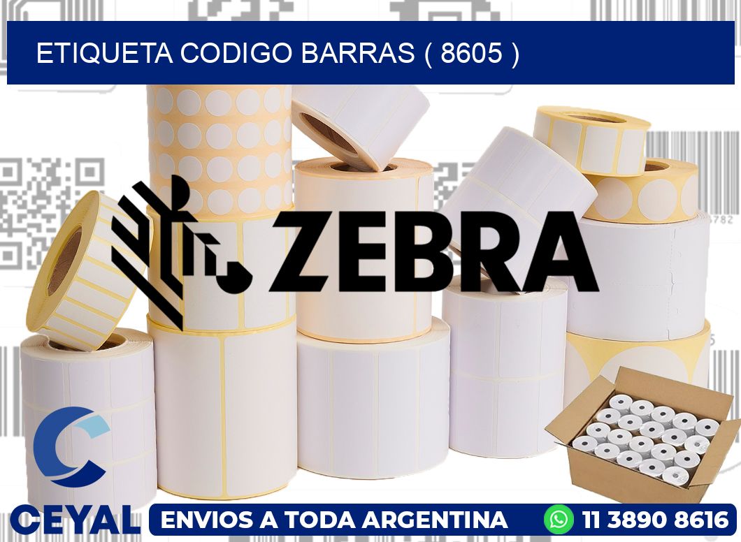 ETIQUETA CODIGO BARRAS ( 8605 )