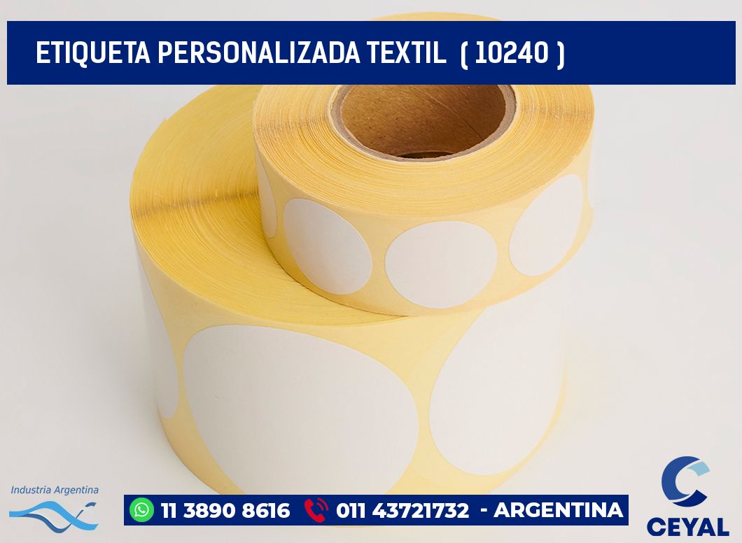 ETIQUETA PERSONALIZADA TEXTIL  ( 10240 )