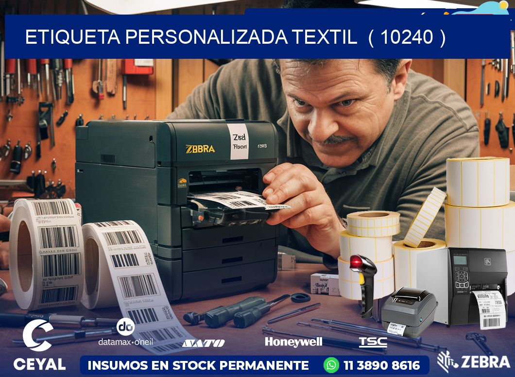 ETIQUETA PERSONALIZADA TEXTIL  ( 10240 )