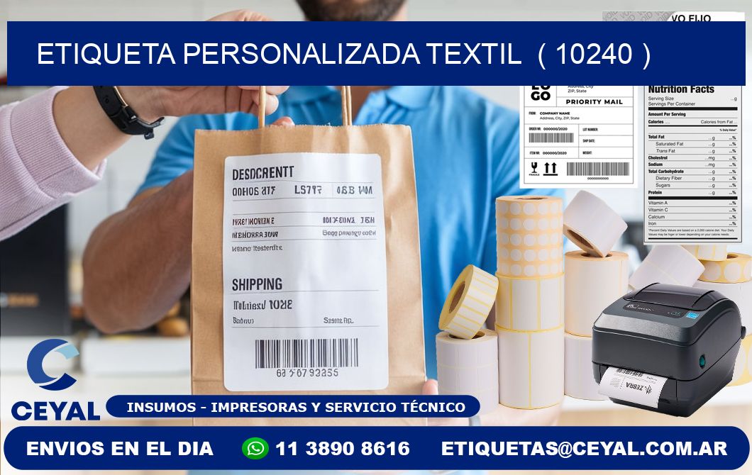 ETIQUETA PERSONALIZADA TEXTIL  ( 10240 )