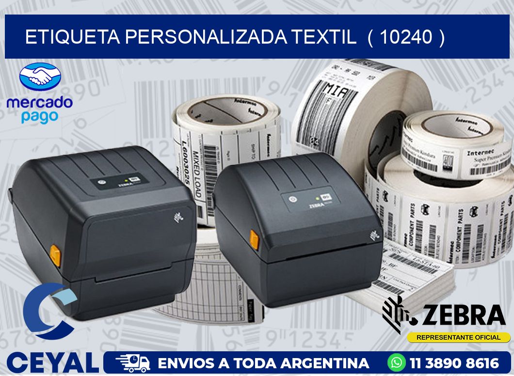 ETIQUETA PERSONALIZADA TEXTIL  ( 10240 )