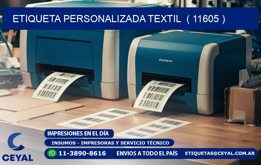 ETIQUETA PERSONALIZADA TEXTIL  ( 11605 )