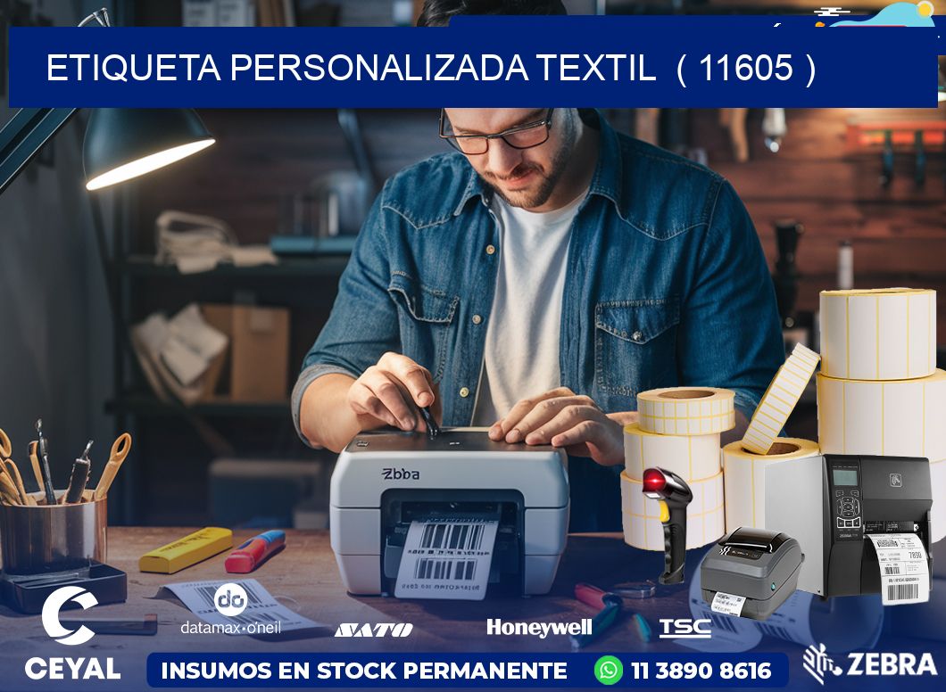 ETIQUETA PERSONALIZADA TEXTIL  ( 11605 )