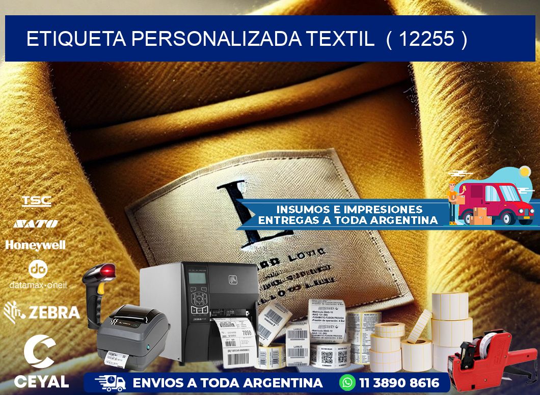 ETIQUETA PERSONALIZADA TEXTIL  ( 12255 )