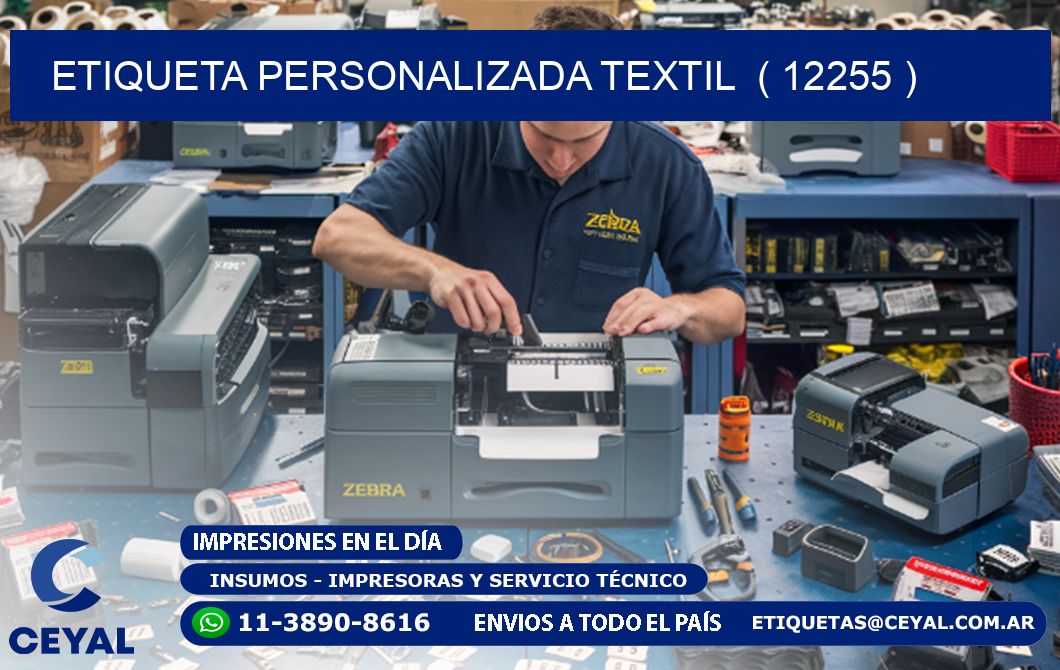 ETIQUETA PERSONALIZADA TEXTIL  ( 12255 )