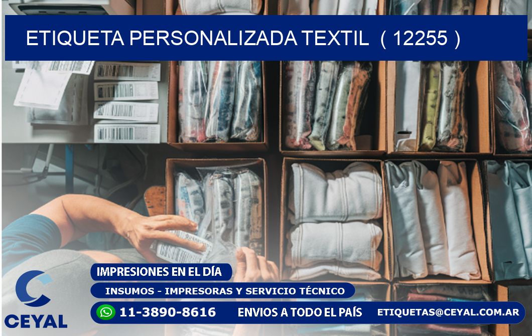 ETIQUETA PERSONALIZADA TEXTIL  ( 12255 )