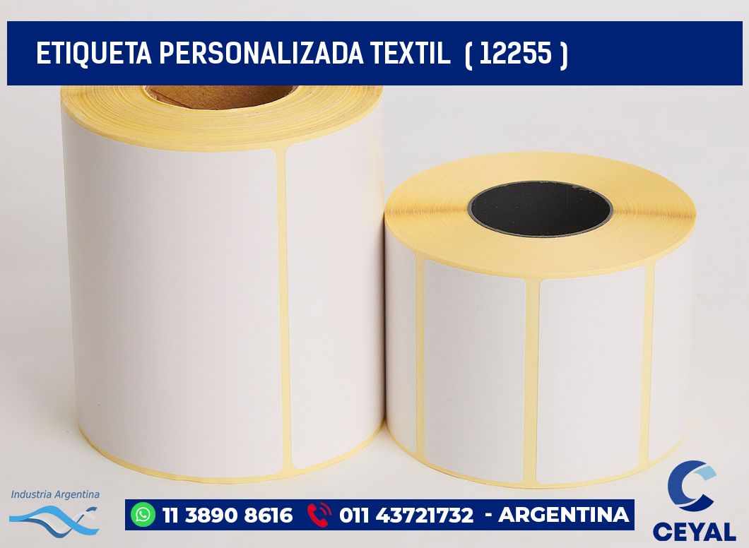 ETIQUETA PERSONALIZADA TEXTIL  ( 12255 )