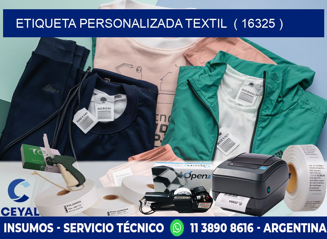 ETIQUETA PERSONALIZADA TEXTIL  ( 16325 )