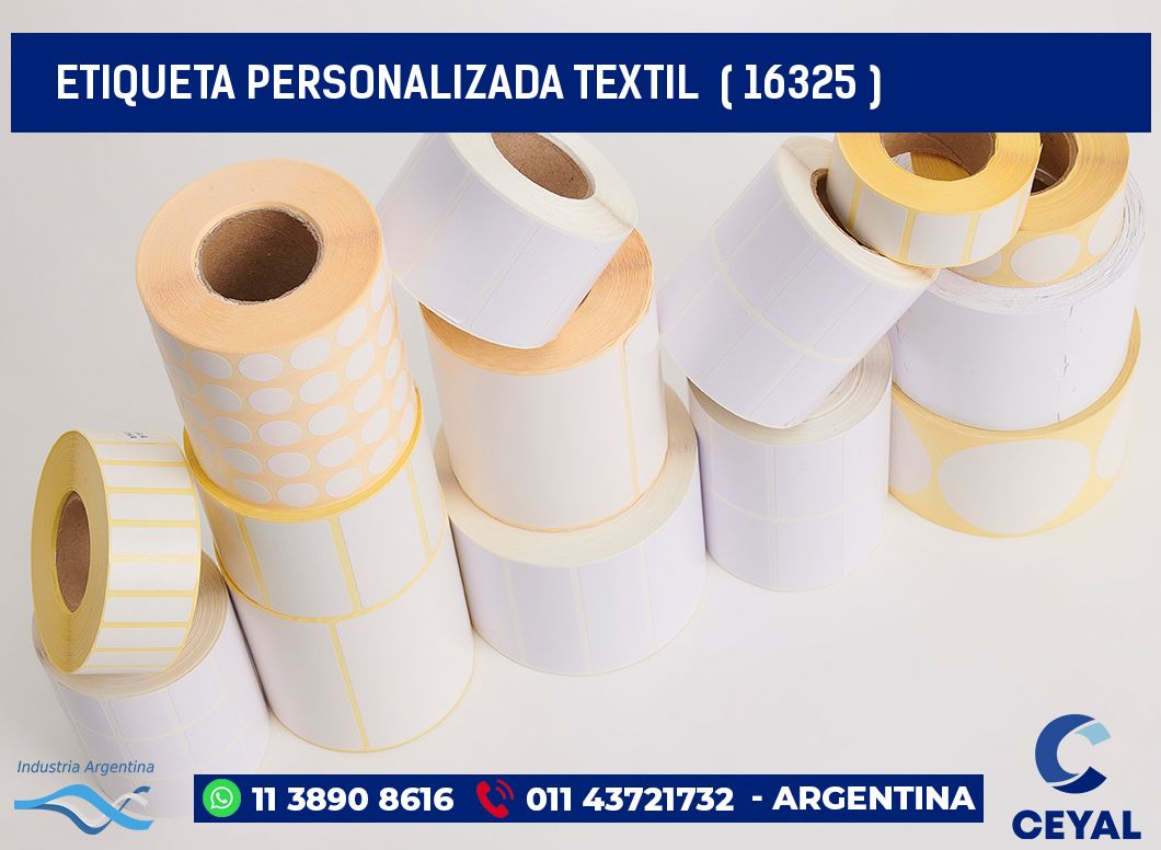 ETIQUETA PERSONALIZADA TEXTIL  ( 16325 )