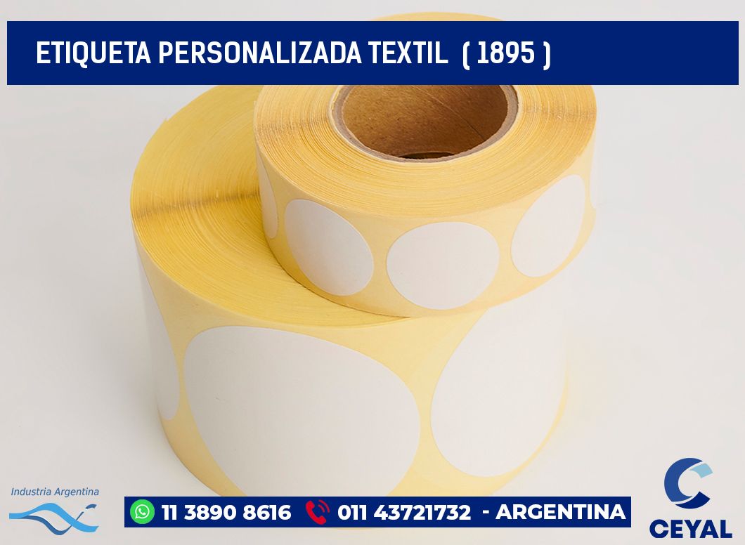 ETIQUETA PERSONALIZADA TEXTIL  ( 1895 )