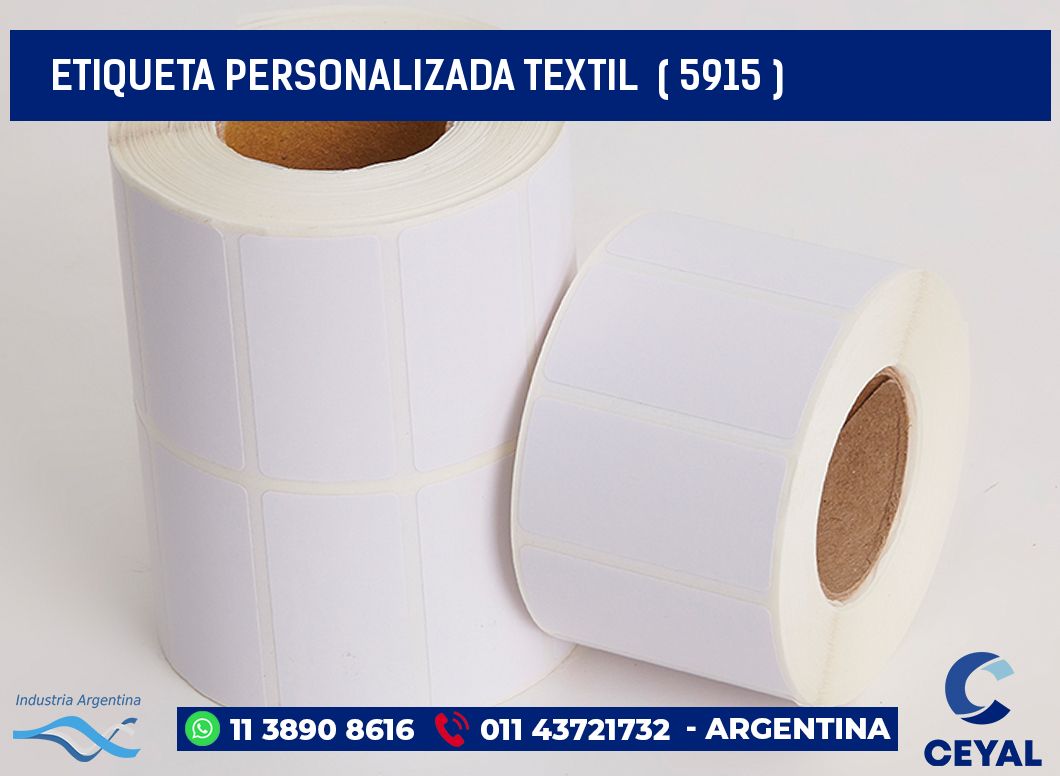 ETIQUETA PERSONALIZADA TEXTIL  ( 5915 )