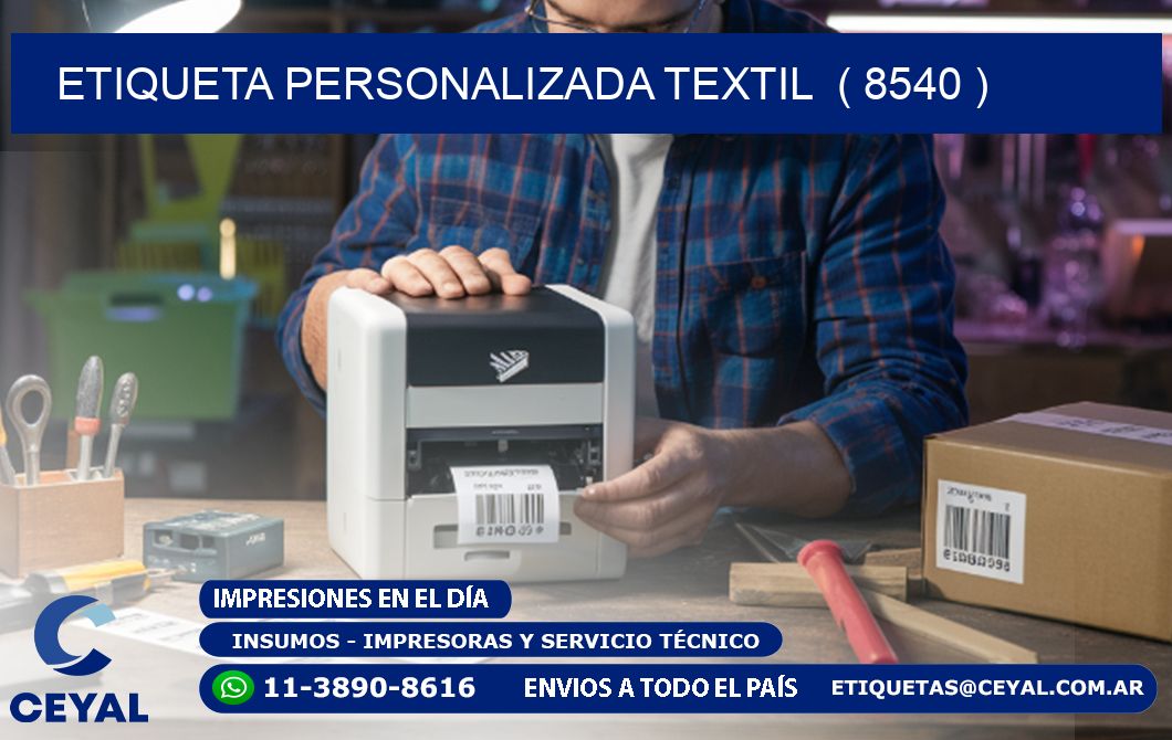 ETIQUETA PERSONALIZADA TEXTIL  ( 8540 )