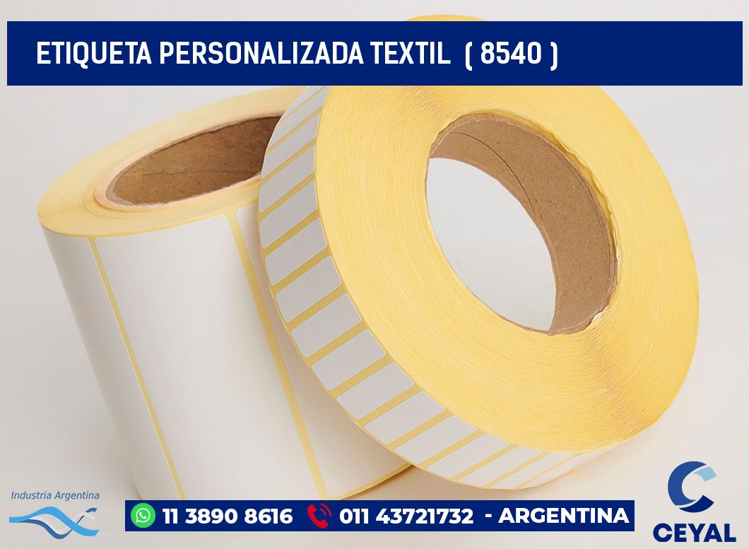 ETIQUETA PERSONALIZADA TEXTIL  ( 8540 )