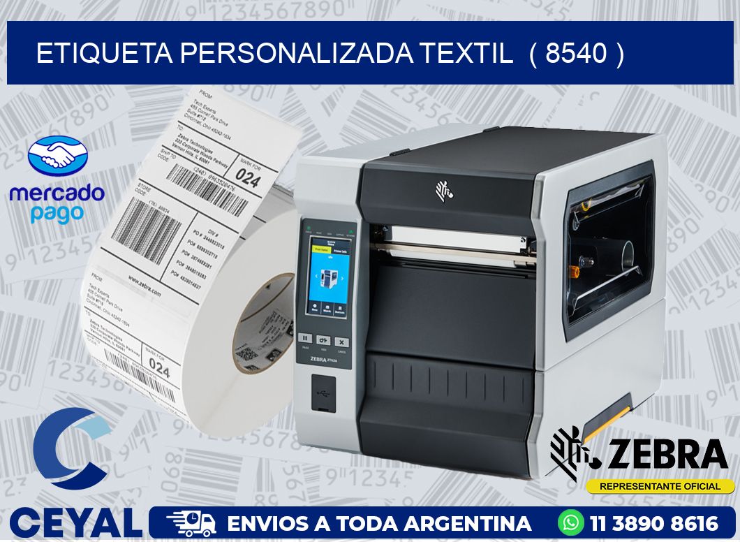 ETIQUETA PERSONALIZADA TEXTIL  ( 8540 )