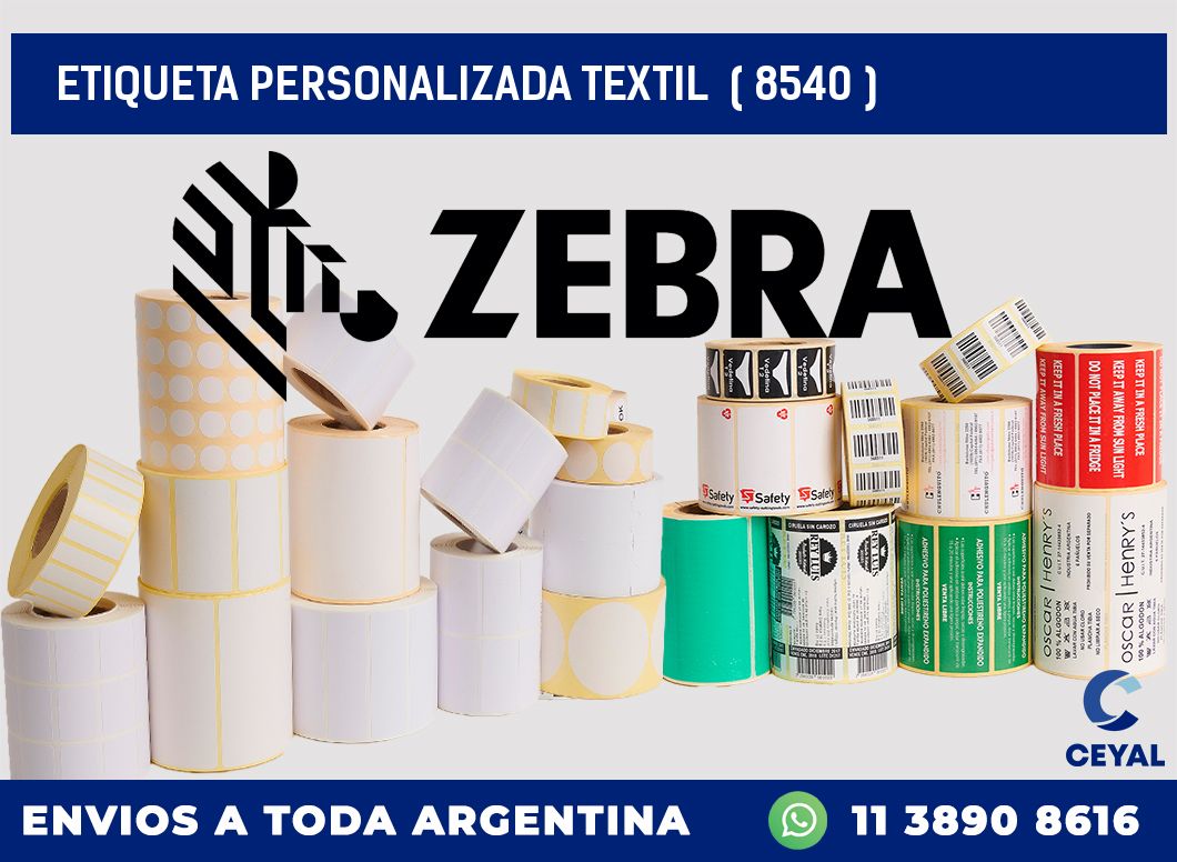 ETIQUETA PERSONALIZADA TEXTIL  ( 8540 )