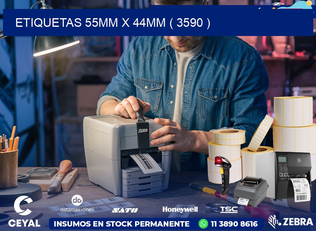 ETIQUETAS 55MM X 44MM ( 3590 )