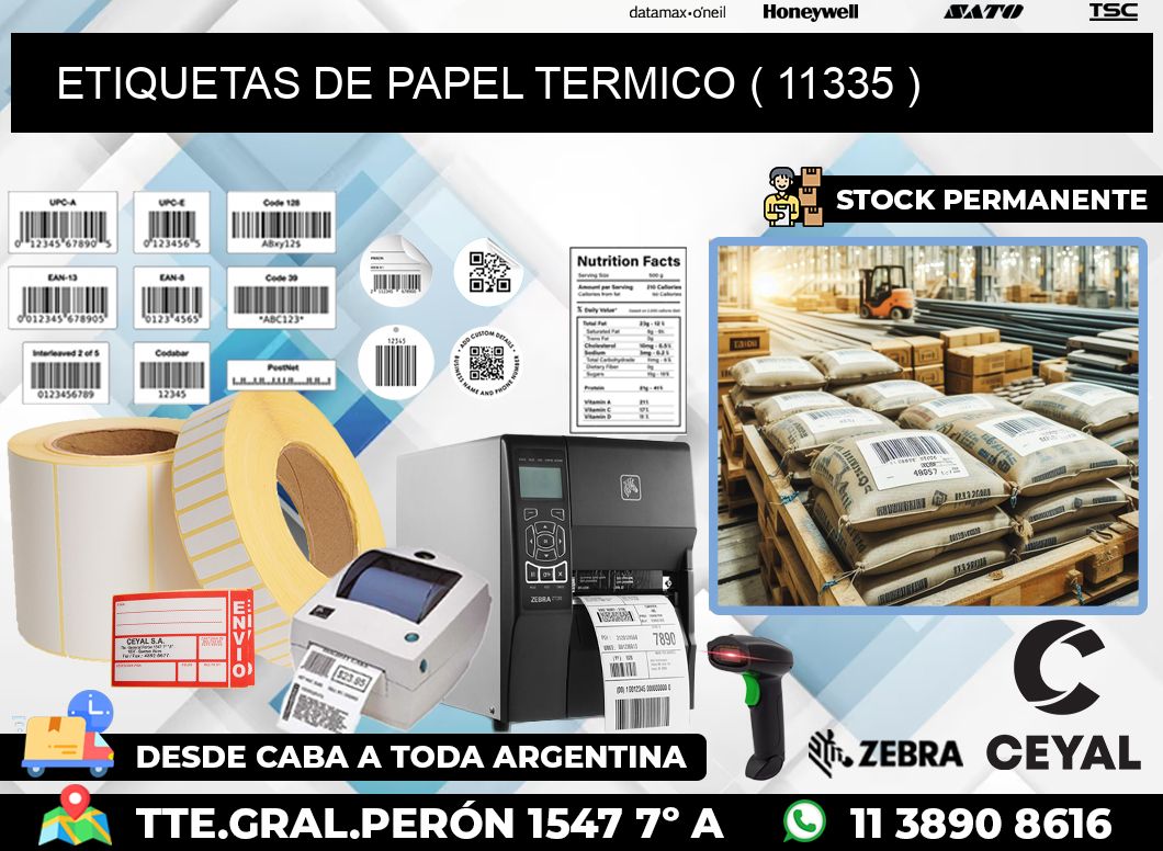 ETIQUETAS DE PAPEL TERMICO ( 11335 )