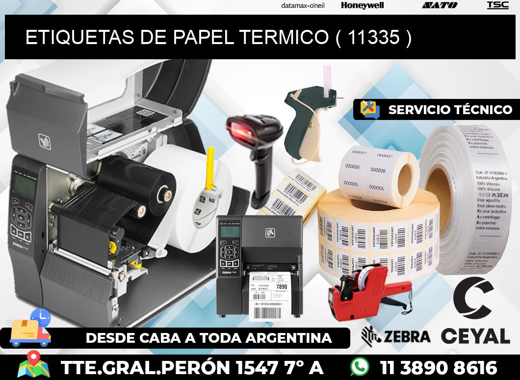 ETIQUETAS DE PAPEL TERMICO ( 11335 )