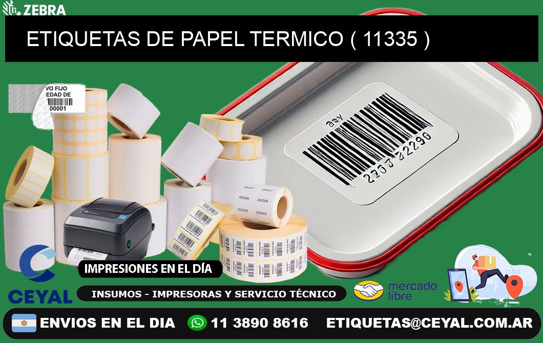 ETIQUETAS DE PAPEL TERMICO ( 11335 )