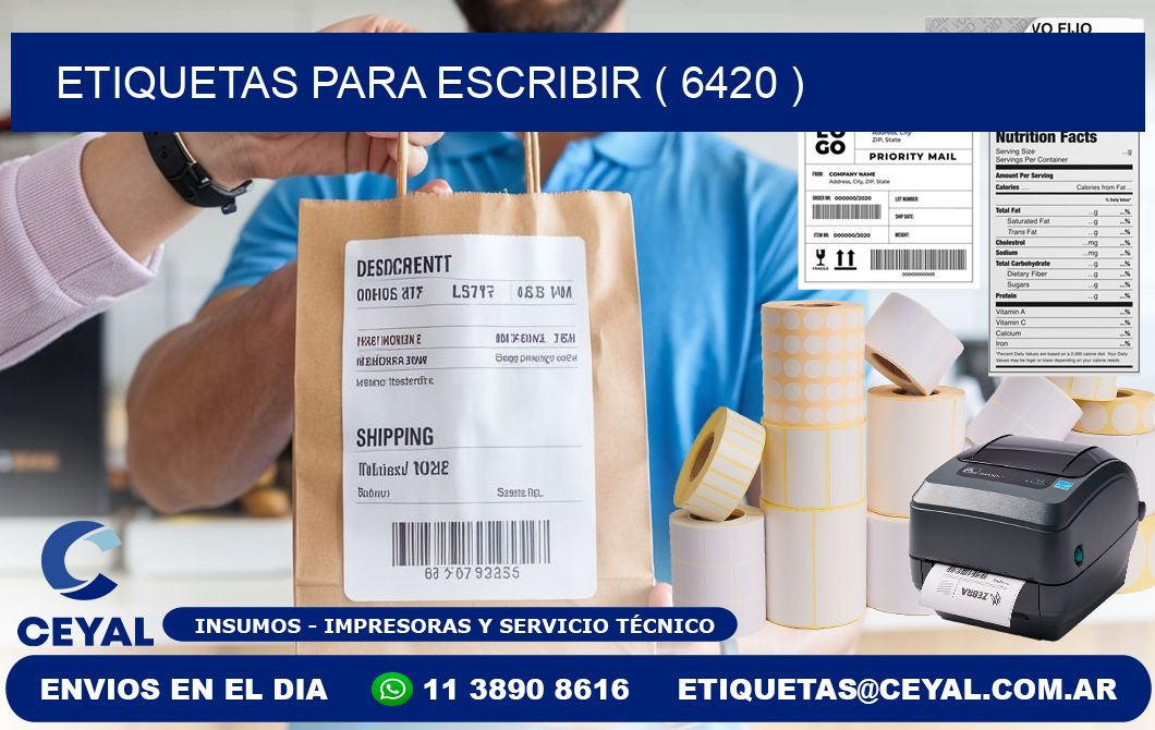 ETIQUETAS PARA ESCRIBIR ( 6420 )