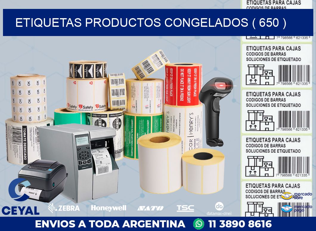 ETIQUETAS PRODUCTOS CONGELADOS ( 650 )