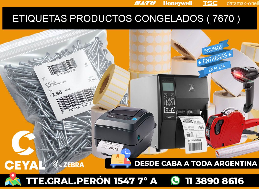 ETIQUETAS PRODUCTOS CONGELADOS ( 7670 )