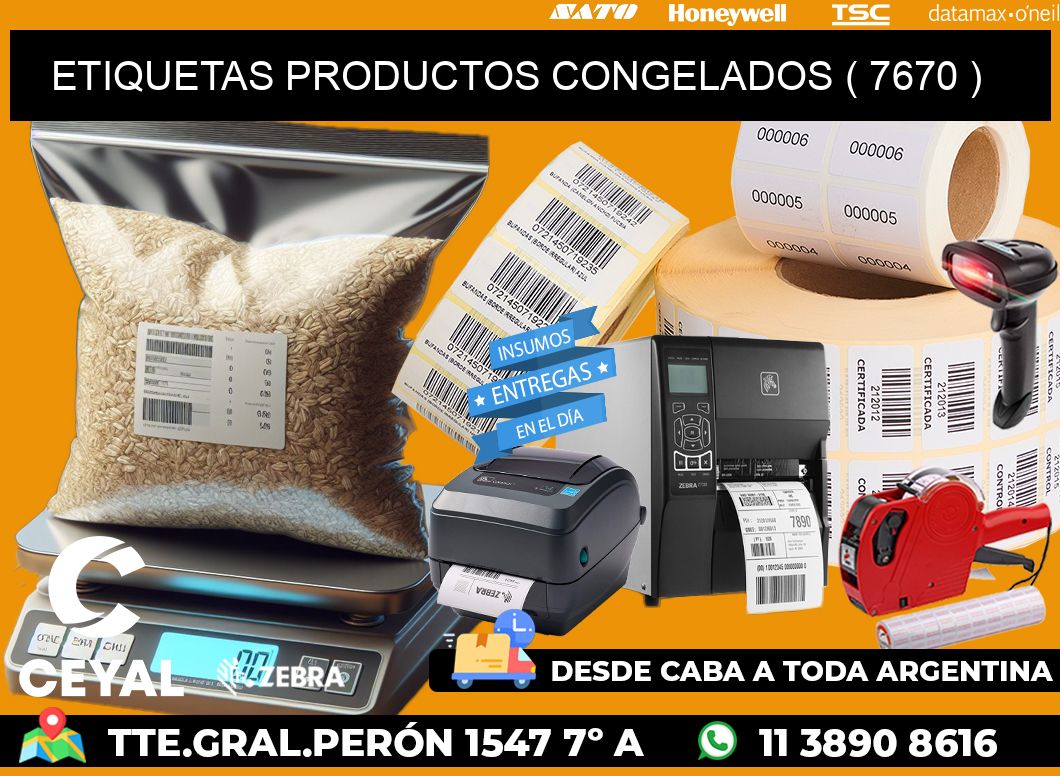 ETIQUETAS PRODUCTOS CONGELADOS ( 7670 )