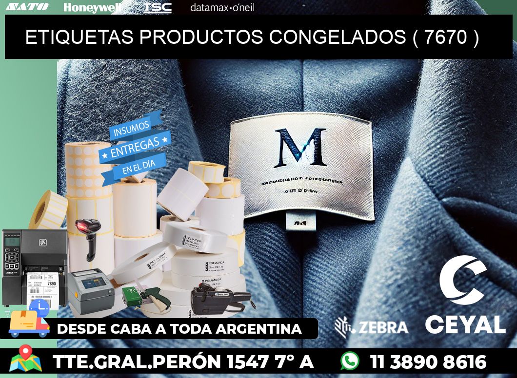 ETIQUETAS PRODUCTOS CONGELADOS ( 7670 )