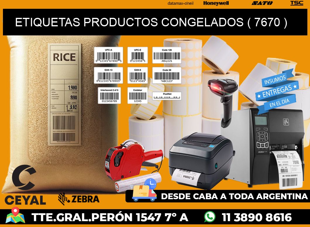 ETIQUETAS PRODUCTOS CONGELADOS ( 7670 )