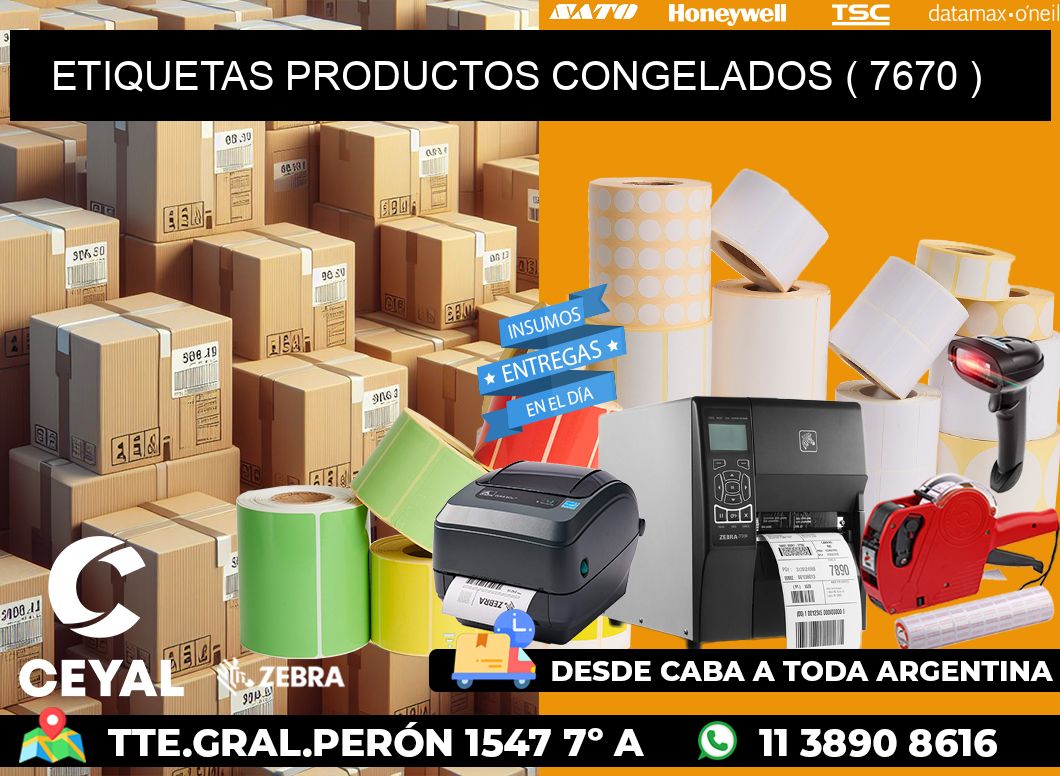 ETIQUETAS PRODUCTOS CONGELADOS ( 7670 )