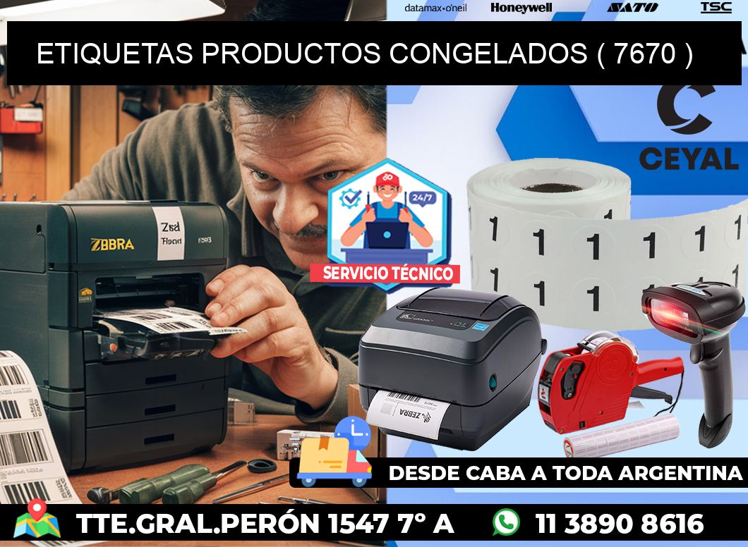 ETIQUETAS PRODUCTOS CONGELADOS ( 7670 )