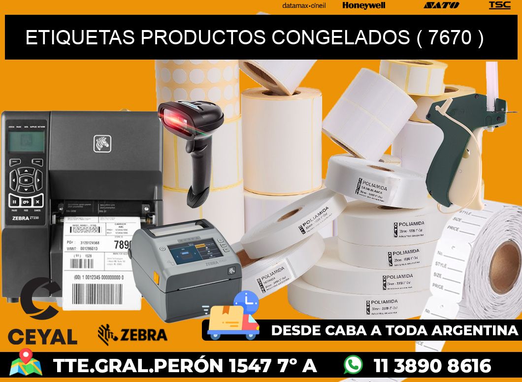 ETIQUETAS PRODUCTOS CONGELADOS ( 7670 )