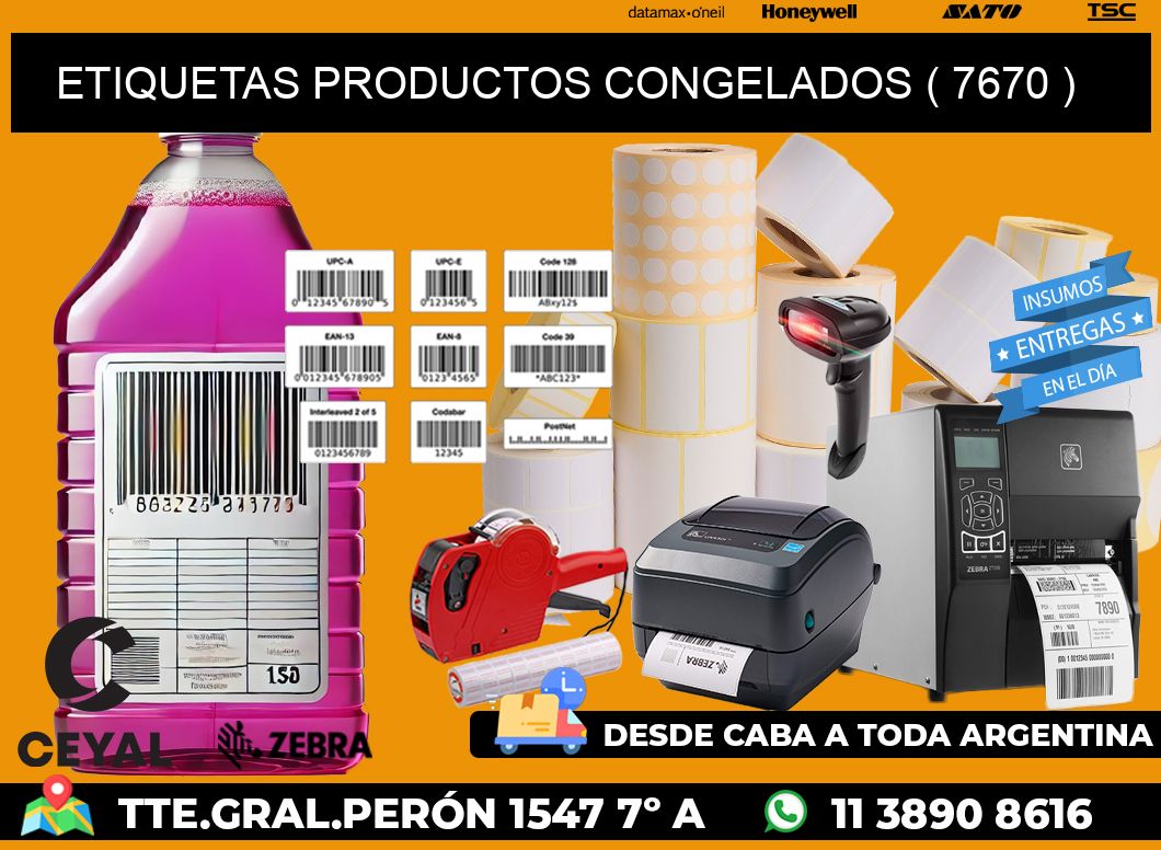 ETIQUETAS PRODUCTOS CONGELADOS ( 7670 )