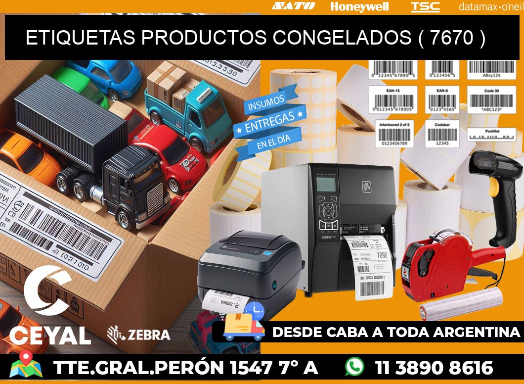 ETIQUETAS PRODUCTOS CONGELADOS ( 7670 )