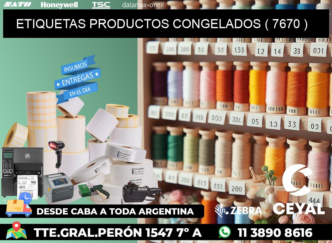 ETIQUETAS PRODUCTOS CONGELADOS ( 7670 )