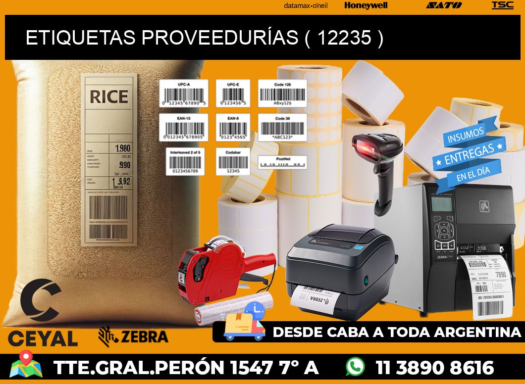 ETIQUETAS PROVEEDURÍAS ( 12235 )