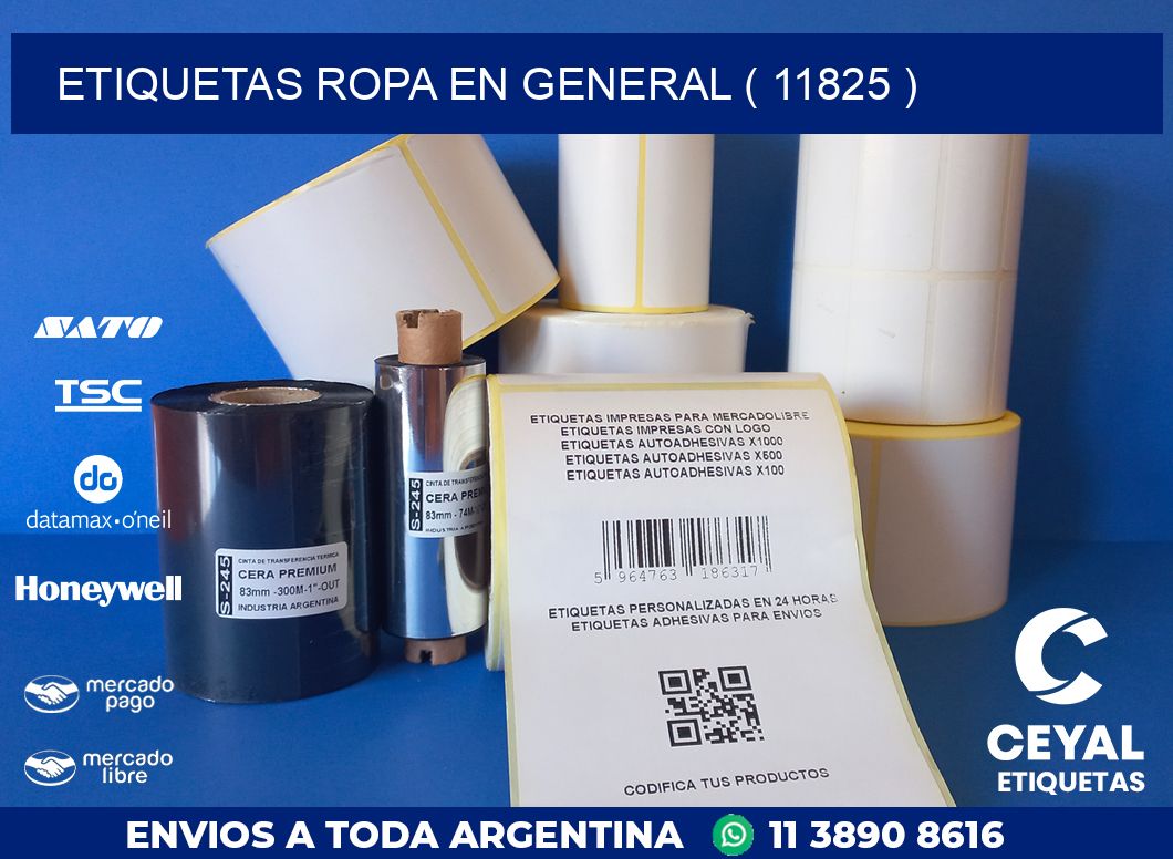 ETIQUETAS ROPA EN GENERAL ( 11825 )