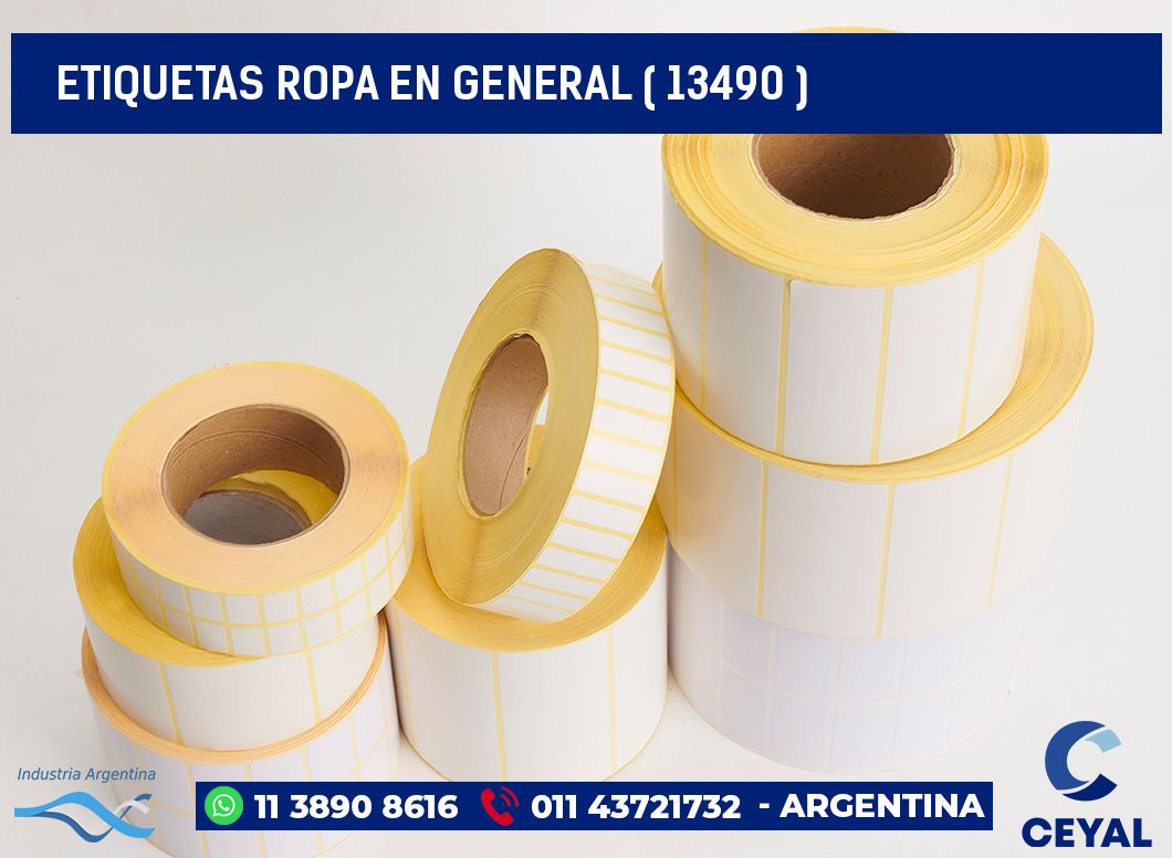 ETIQUETAS ROPA EN GENERAL ( 13490 )